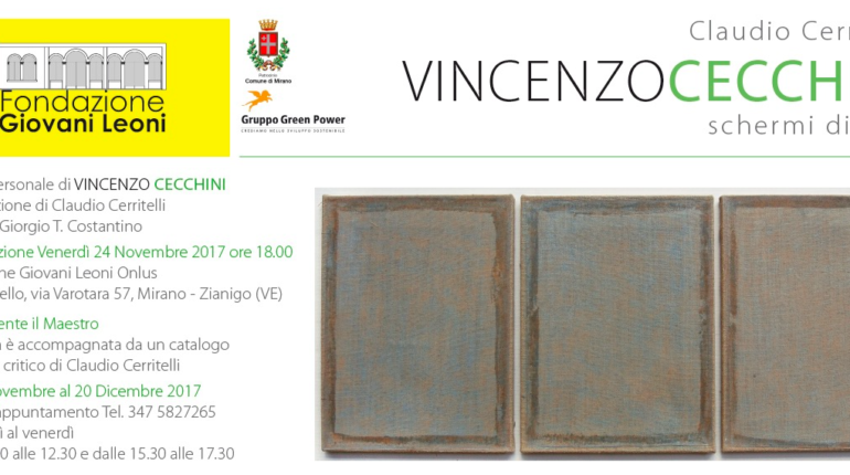 Vincenzo Cecchini – schermi di luce – 2017